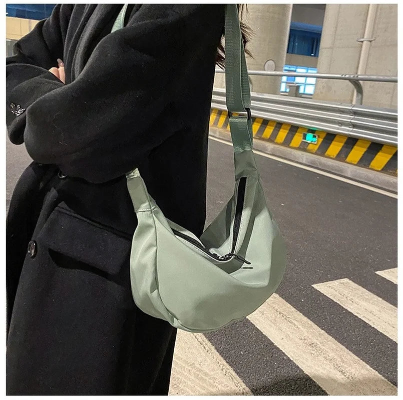 Women's Retro Crossbody Bag PU Leather Underarm Hobos Bag
