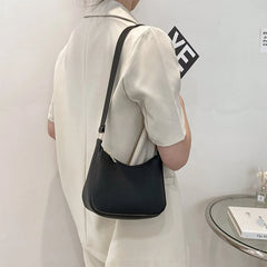 Women's Retro PU Leather Shoulder Bag Casual Hobos Handbag