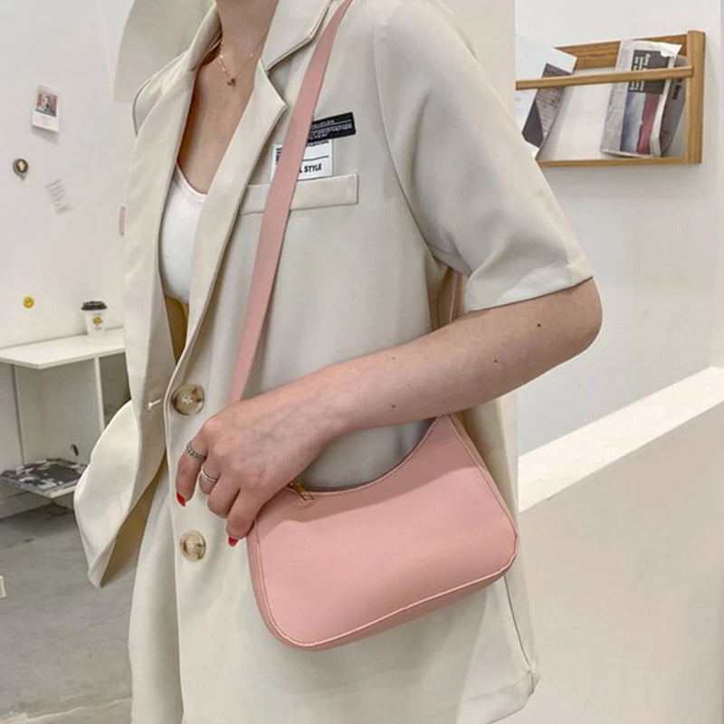 Women's Retro PU Leather Shoulder Bag Casual Hobos Handbag