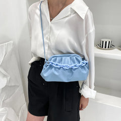 Women's Leather Handbags Vintage Solid PU Shoulder Bag