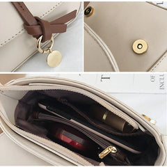 Women's Leather Shoulder Bag Small Crossbody Messenger Handbag