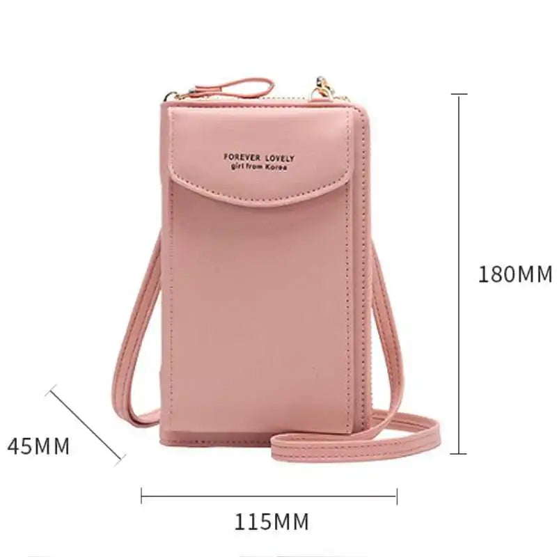 Women's Mobile Phone Bag Solid Shoulder Messenger Bag