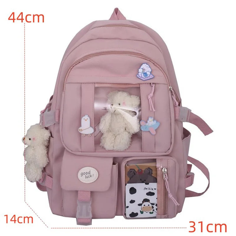 Women's Multifunction Backpack School Book Bag Pack Rucksack For Girls Female