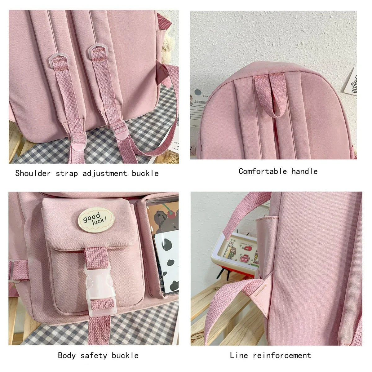 Women's Multifunction Backpack School Book Bag Pack Rucksack For Girls Female