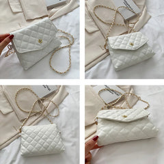 Women's Embroidered Thread Chain Bag Shoulder Crossbody Purse