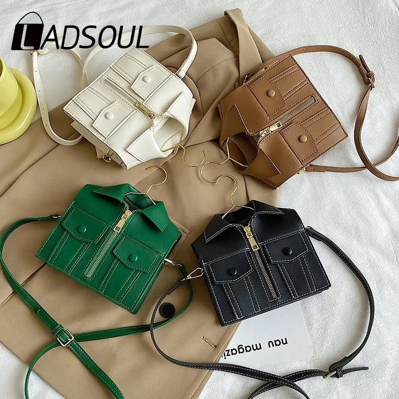 Women's PU Rivet Handbags One Shoulder Messenger Bag