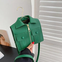 Women's PU Rivet Handbags One Shoulder Messenger Bag