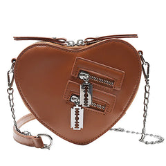 Western Retro Shoulder Bag Love Chain Crossbody