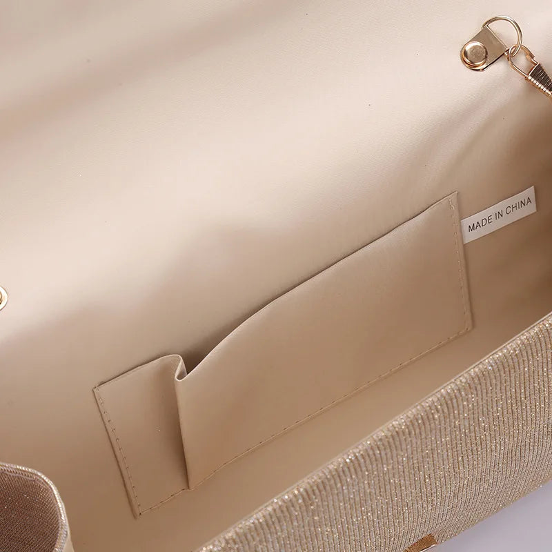 Sequin Evening Clutch Bag Wedding Purse Handbag For Banquet Party