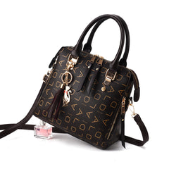Women's Retro Letter One Shoulder Messenger Bag Large Capacity Handbag