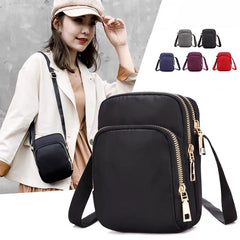 Women's Crossbody Shoulder Bag with Zipper, Multifunctional Storage Pouch