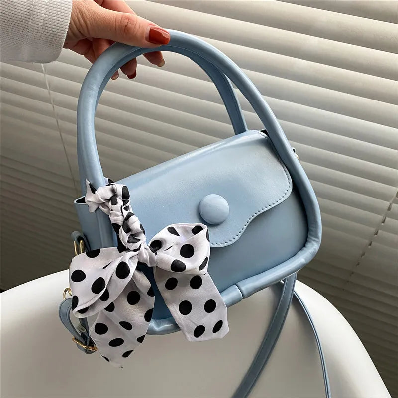 Silk Scarf Bag Small Square Handbag Candy Shoulder Bag
