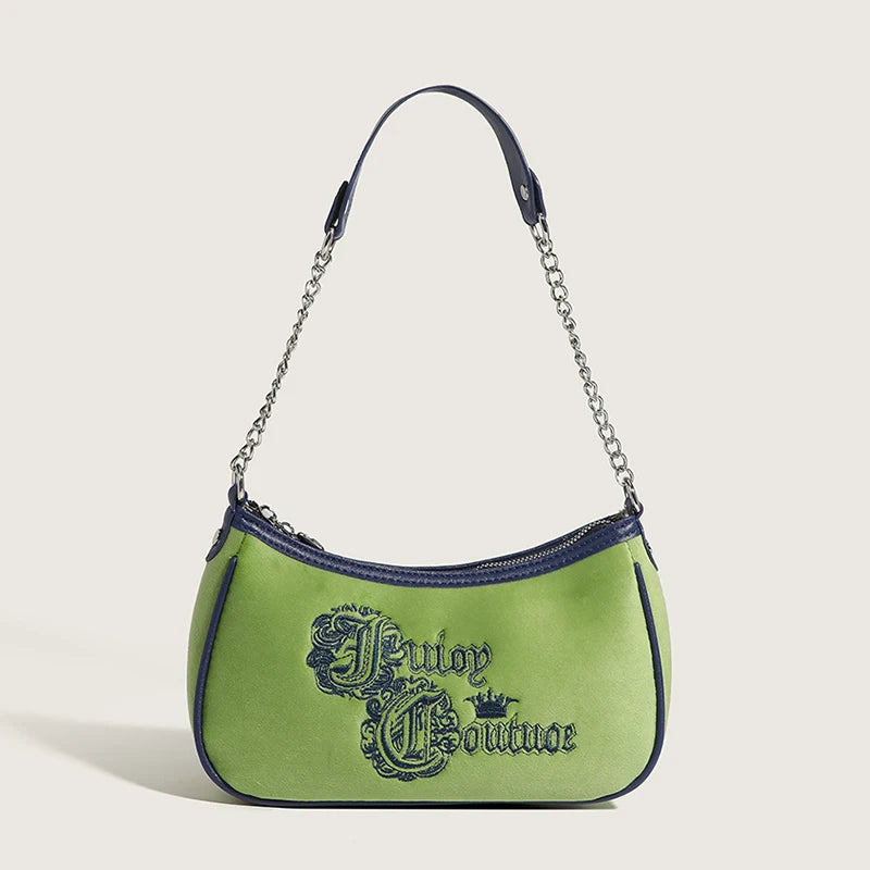 Embroidered Love Letter Shoulder Bag Women's Fashion Handbag
