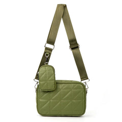 Women's Shoulder Messenger Bag PU Leather Large Capacity Handbag
