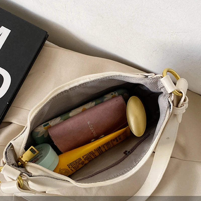 Women's Small Clutch Handbags PU Leather Underarm Shoulder Bag