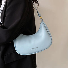 Women's Small Clutch Handbags PU Leather Underarm Shoulder Bag