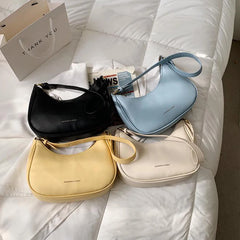 Women's Small Clutch Handbags PU Leather Underarm Shoulder Bag