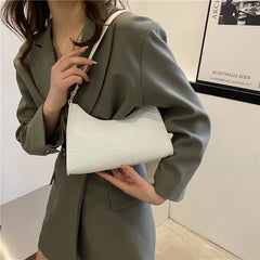 Women's Solid Underarm Handbag Single Shoulder Travel Beach Bag