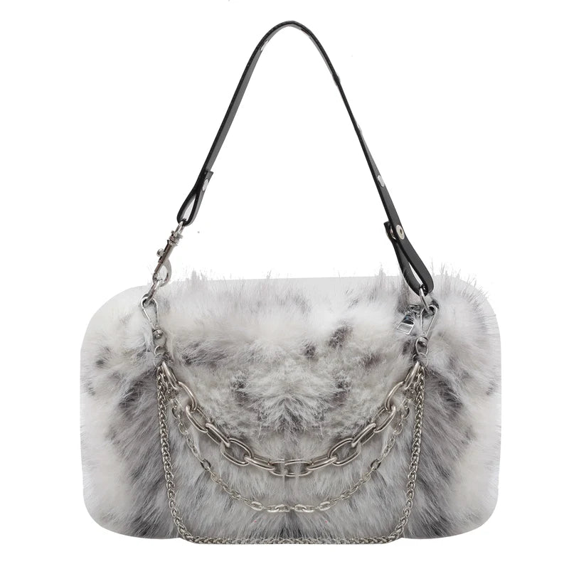 Women's Plush Chain Bag for Evening Party