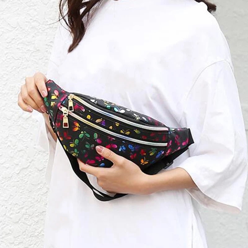 Women's Waterproof Waist Bag Fanny Pack Phone Pouch
