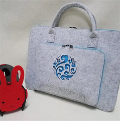 Women's Large Capacity Felt Computer Bag