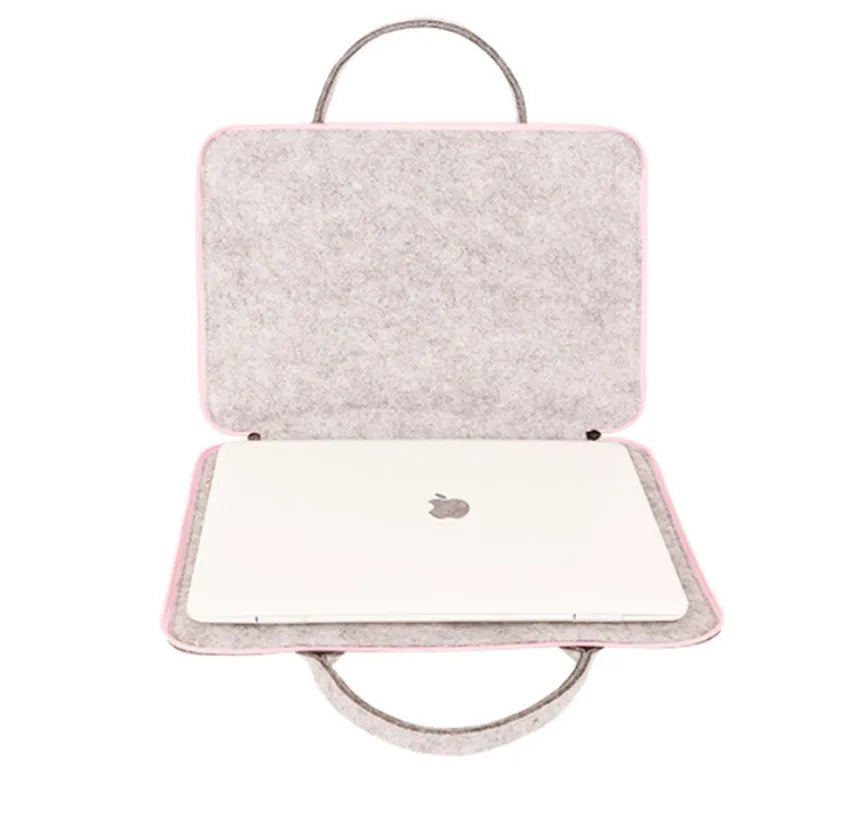 Women's Large Capacity Felt Computer Bag