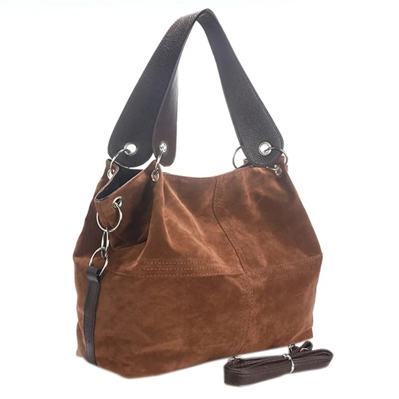 Women's Flannel One-shoulder Messenger Bag Solid Zipper Handbag