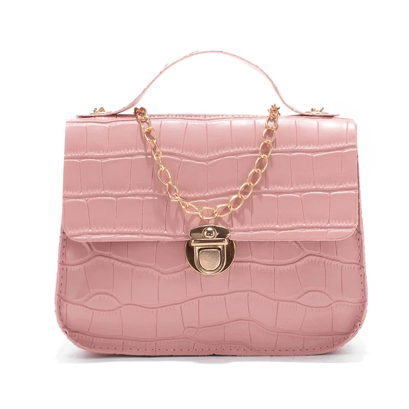 Crocodile Pattern Shoulder Bag Women Handbag Hasp Lady Bag