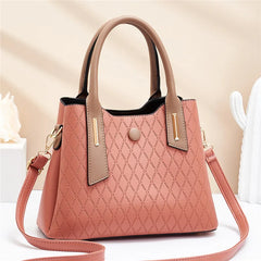 Large Capacity Women's Shoulder Bag, Lingge Messenger Bag
