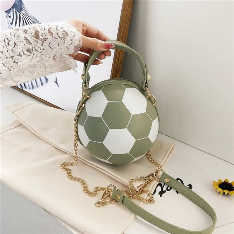 Women's Handbag Tennis Red Football Bag Personality Spoof Pink Basketball Bag