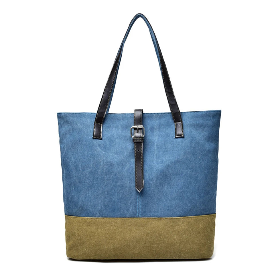 Canvas Shoulder Bag Casual Tote Large Capacity Bags For Women Ladies