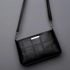 Women's Tassel Handbag Plaid Messenger Bag Shoulder Solid Square Bag
