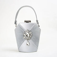 Women's Diamond Evening Party Clutch Purse Shoulder Bag