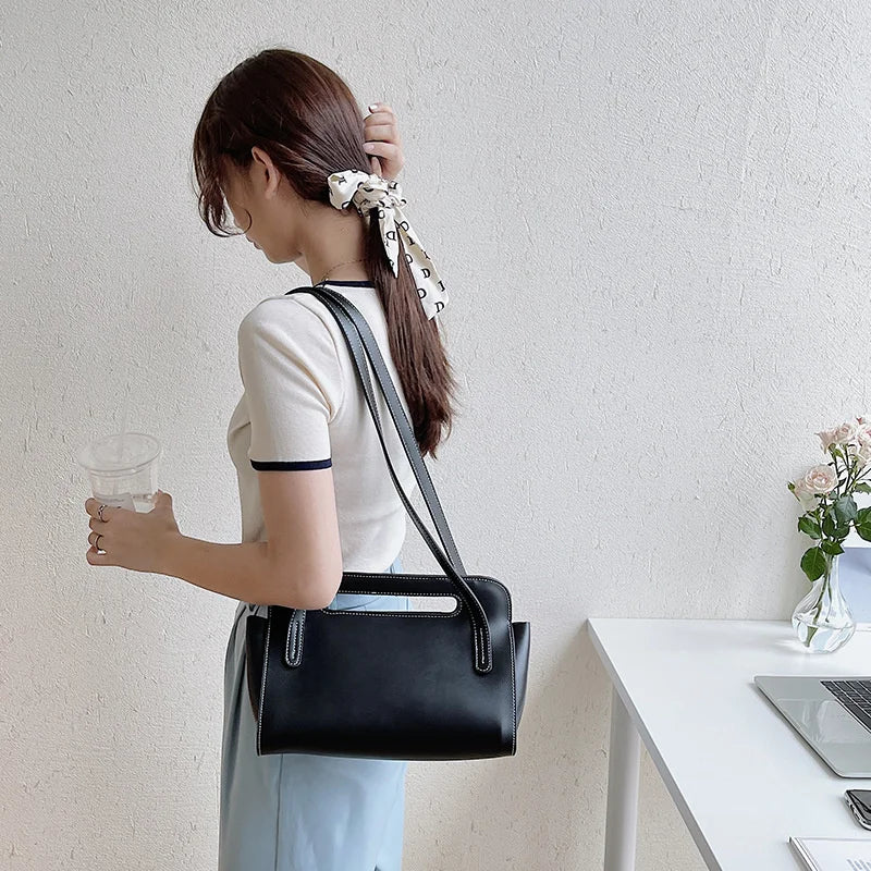 Women's Pu Handbag Arc De Triomphe Tote Bag Single Shoulder Bag