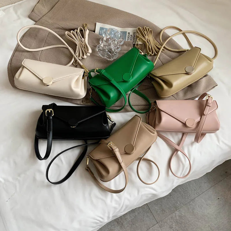 Women's Pu Leather Shoulder Crossbody Bag Solid Tote
