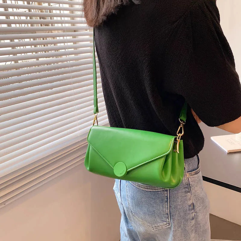 Women's Pu Leather Shoulder Crossbody Bag Solid Tote