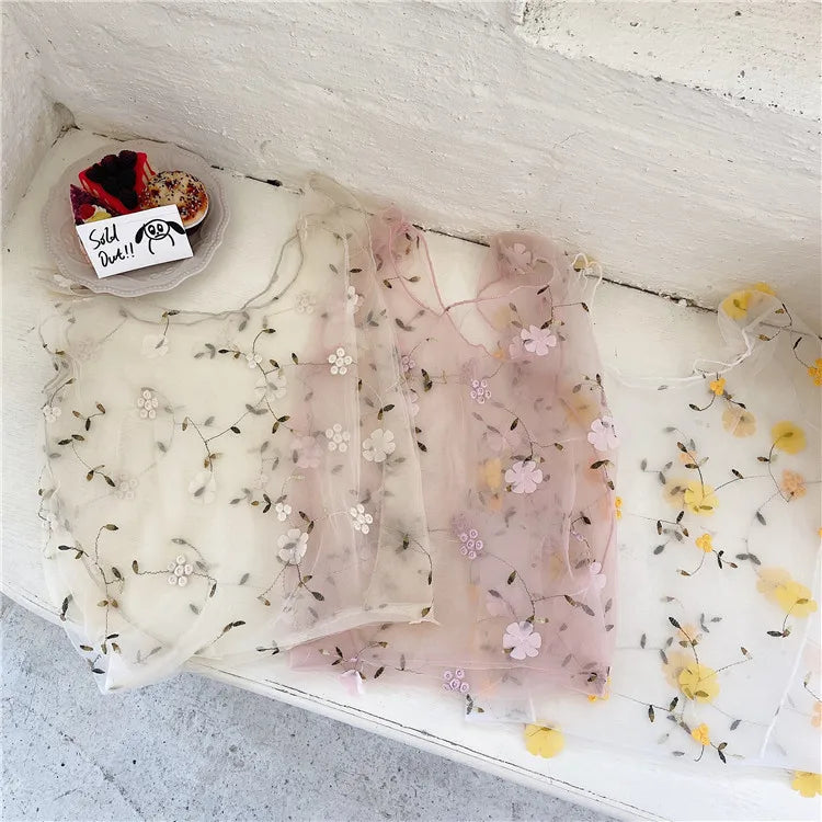 Embroidered Large Capacity Shopping Bag for Women