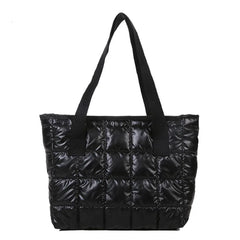 Retro Rhombus Space Cotton Shoulder Bags