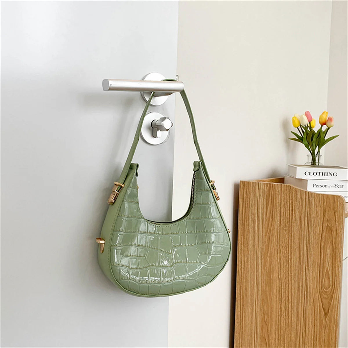 Spring Leather Crossbody Bag for Women