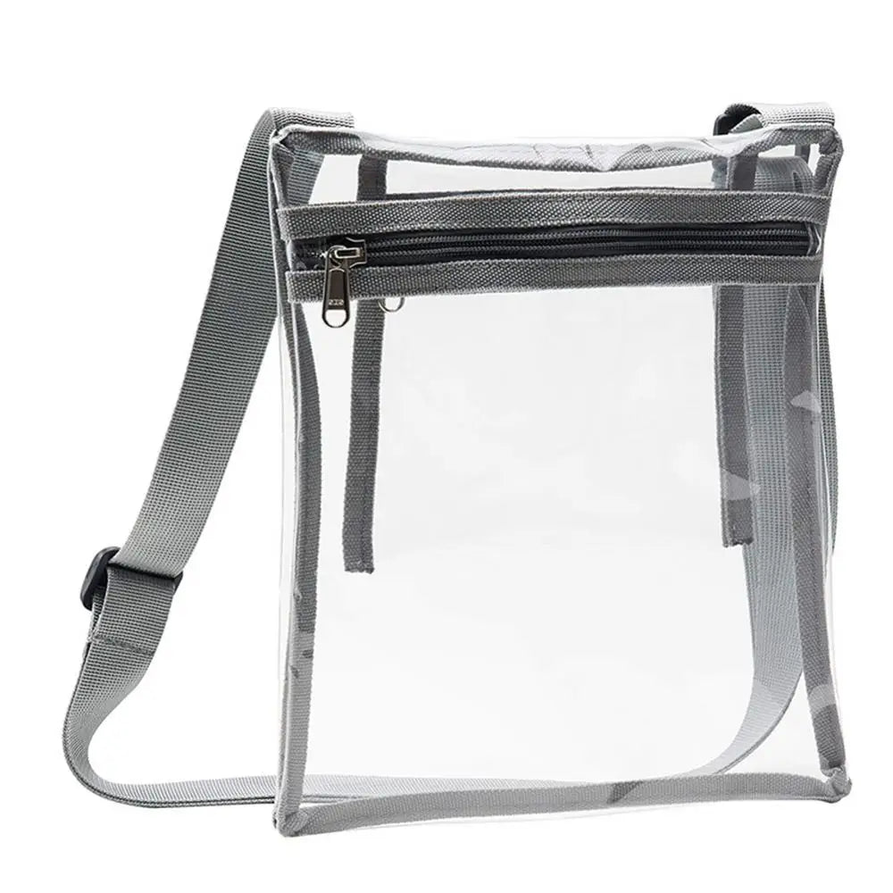 Women's Transparent Messenger Bag Adjustable Shoulder Strap Phone Pouch