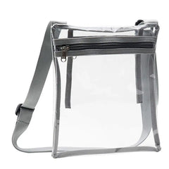 Women's Transparent Messenger Bag Adjustable Shoulder Strap Phone Pouch