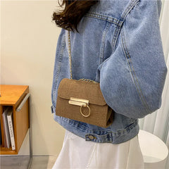 Women's Crossbody Shoulder Bag Top Handle Purse Soft Vertical Thread B255