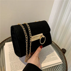 Women's Crossbody Shoulder Bag Top Handle Purse Soft Vertical Thread B255