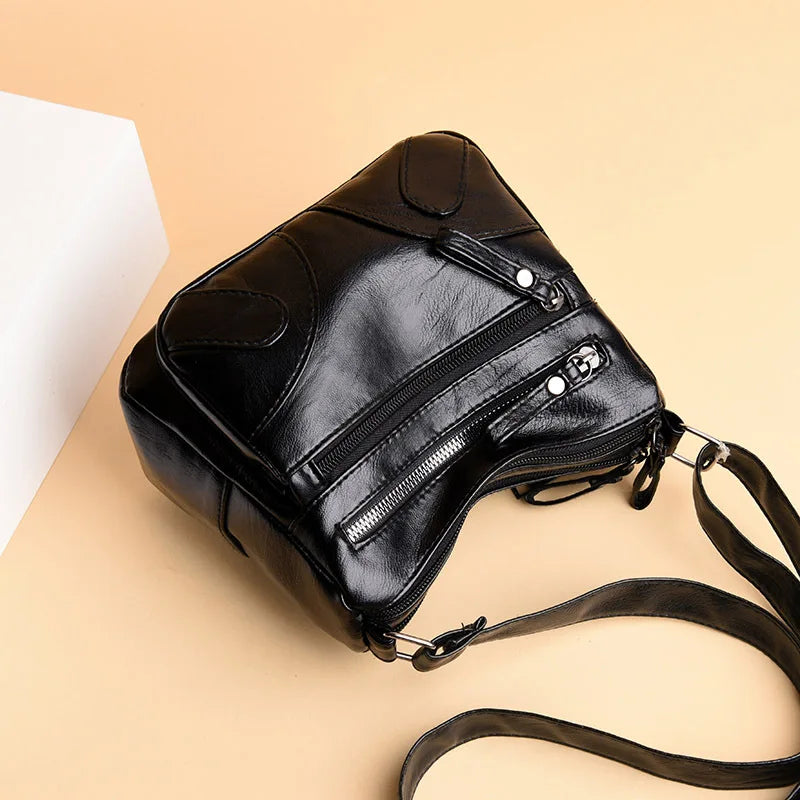 Women's Small Soft Leather Shoulder Bag Handbag