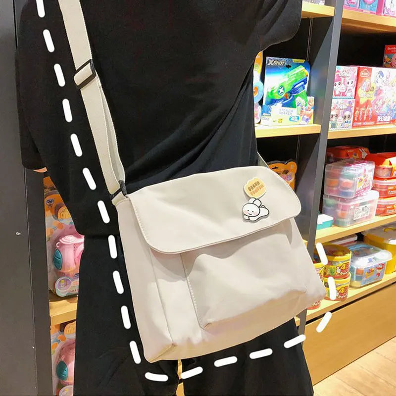 Canvas Tote Bag Women Messenger Bags Large Capacity Crossbody Handbag