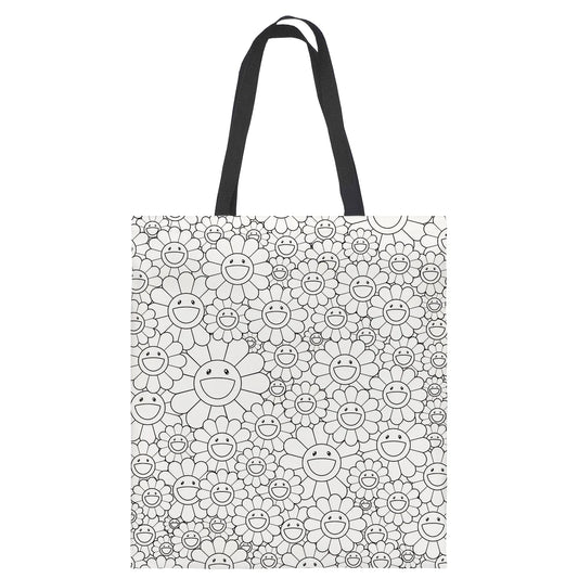 Graffiti Coloring DIY Canvas Tote Bag for Women, Shoulder School Bag