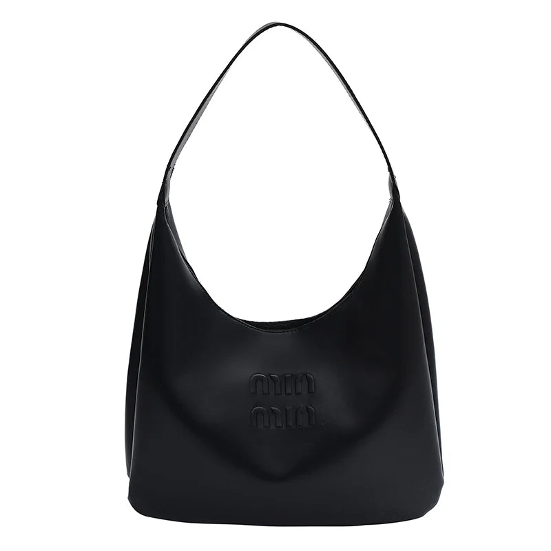 Women's Casual Large Capacity Shopper Shoulder Bag Solid Letter Print Tote Bag
