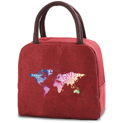 Women's Insulated Lunch Bag Cooler Bags Bento Pouch Thermal Handbag