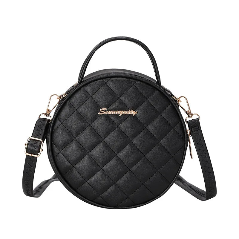 Women's Single Shoulder Messenger Bag Crossbody Small Round Bag