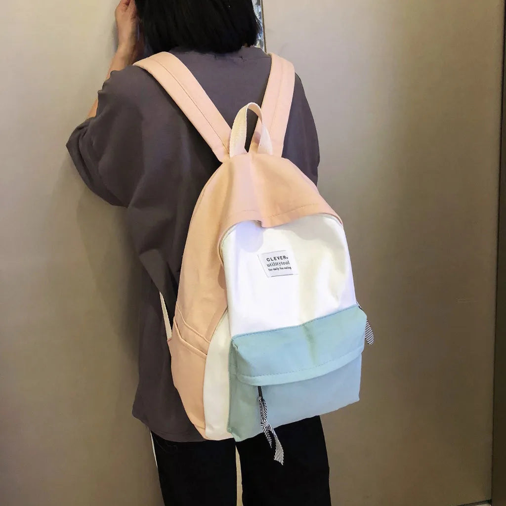 Women's Large Capacity Waterproof Nylon Backpack
